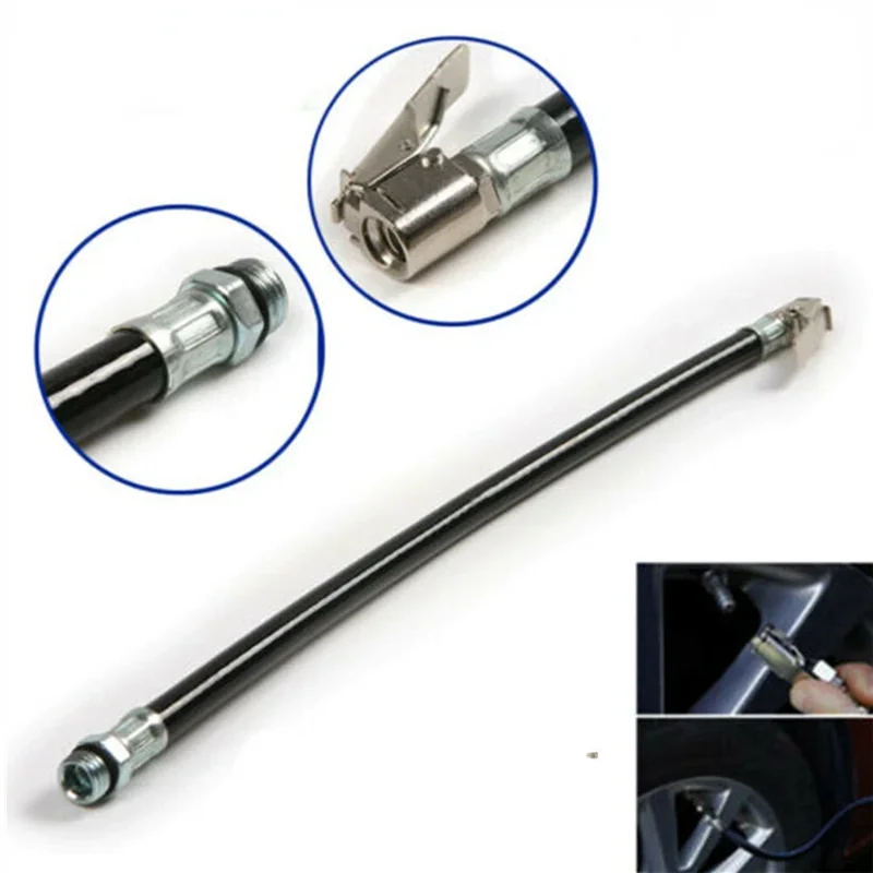 Car Gauge Compressor Hose Air Tire Pressure Filler Self-locking Chuck Inflator