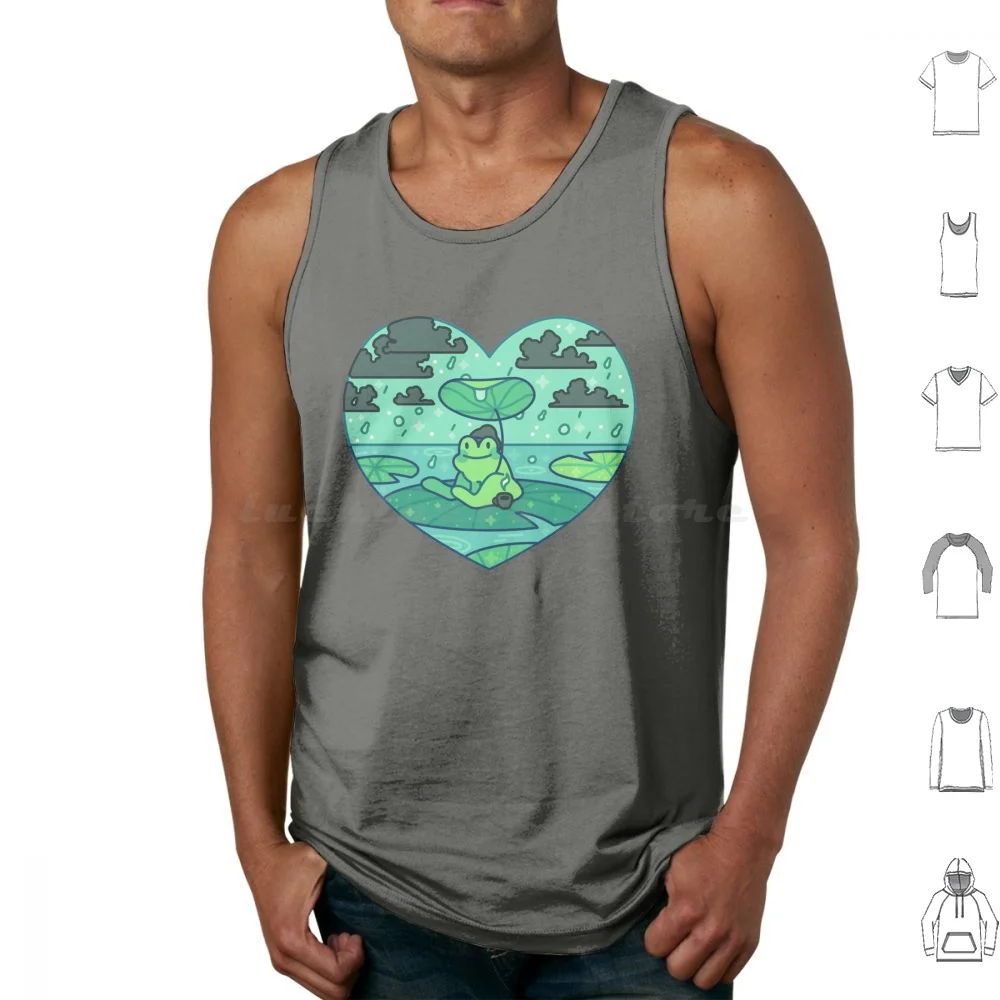 Frog Boyfriend Tank Tops Vest Sleeveless Cute Aesthetic Kawaii Anime Vintage Emo Punk Frog Froggy