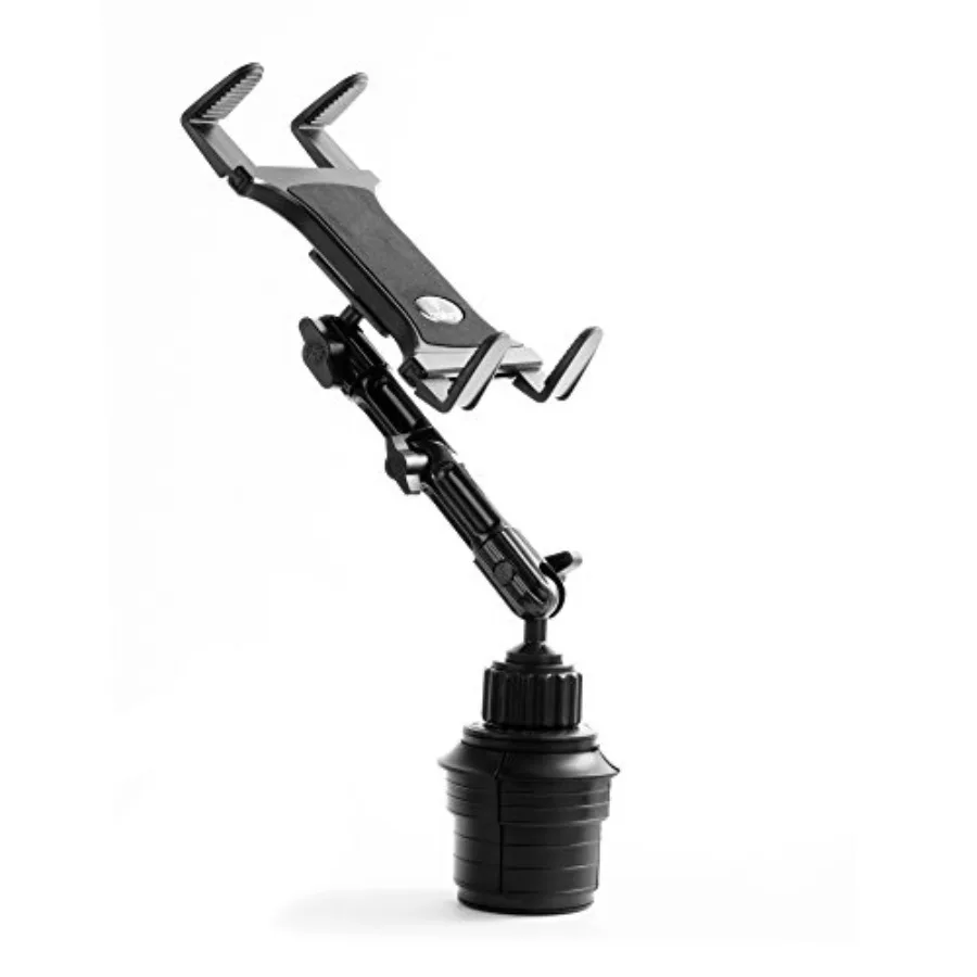 Tablet Cup Holder Mount for Car or Truck [Enduro Series ] Heavy Duty ELD Mount - Aluminum 3-Way Adjustable Arm with Universal S