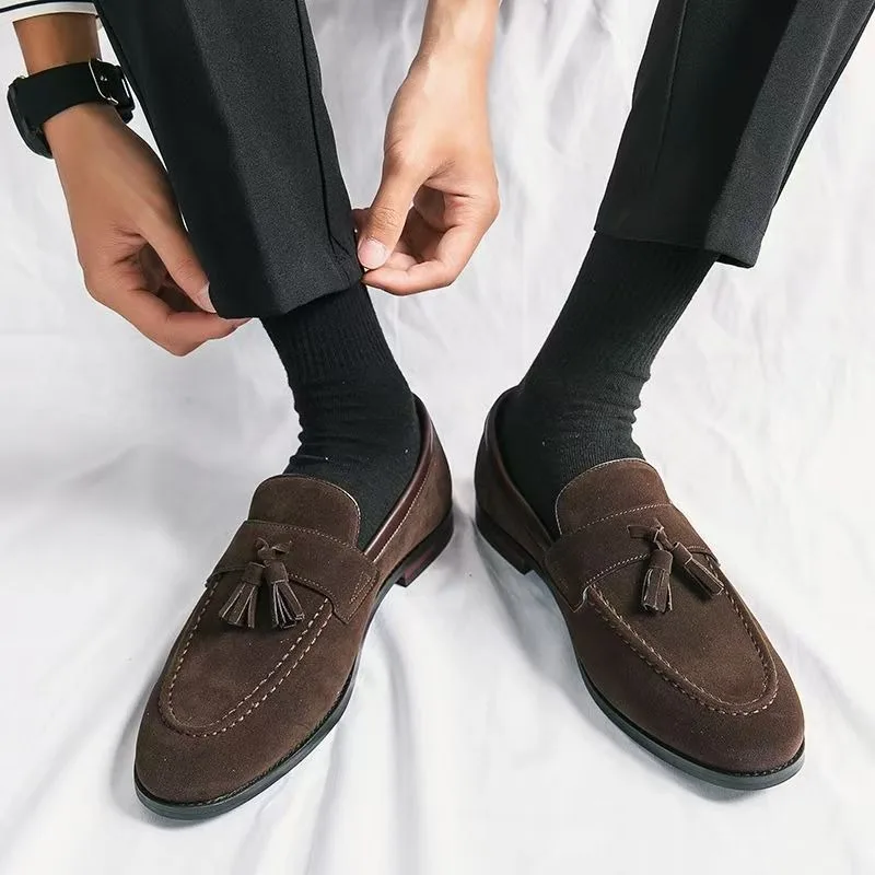 

Мужская повседневная обувь, мягкие удобные мокасины для вождения, лоферы без шнуровки для мужчин, легкие прогулочные туфли на плоской подошве, размеры 38–46