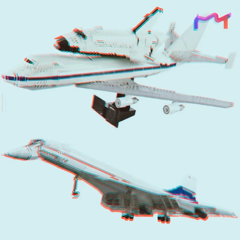 

Конструктор «Большой космический транспорт» (модели 10318, 10360) для сборки самолета, декор для дома, подарок на день рождения