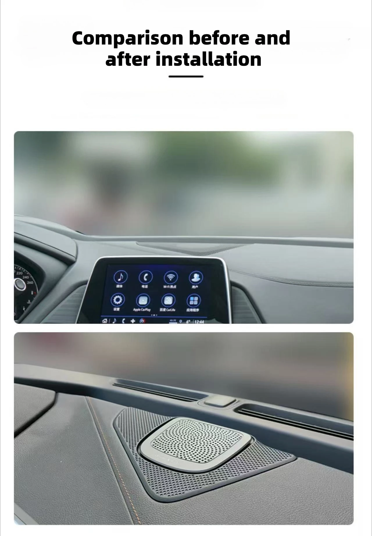 High Performance Auto Center Lifting Tweeter for Cadillac CT4 CT6 Car Speakers Sound System 32 Colors LED Ambient Lighting Kit - Image 5