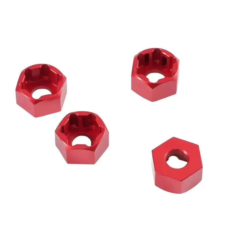 4Pcs 5mm To 7mm Hex Wheel Hub Adapters Conversion For Axial SCX24 1/24 Wheels On WPL D12 1/10 MN 1/12 RC Car Upgrade Parts view 3