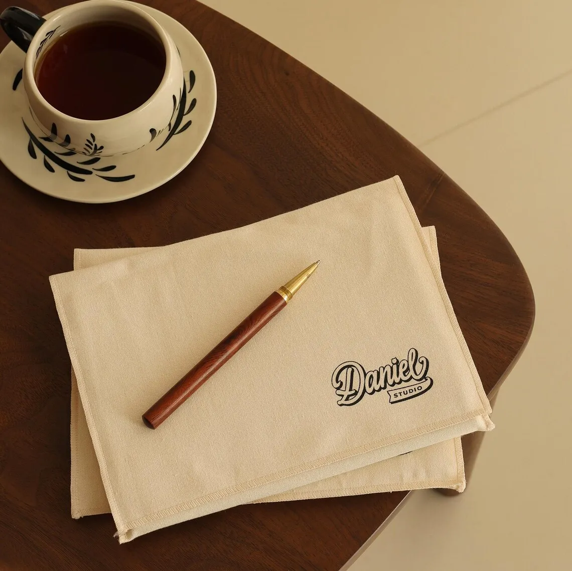 Custom Logo  Muslin Bags Cotton Envelope Flap Bags Canvas Bag Sachet Bag Reusable Empty Gift Pouch for Wedding