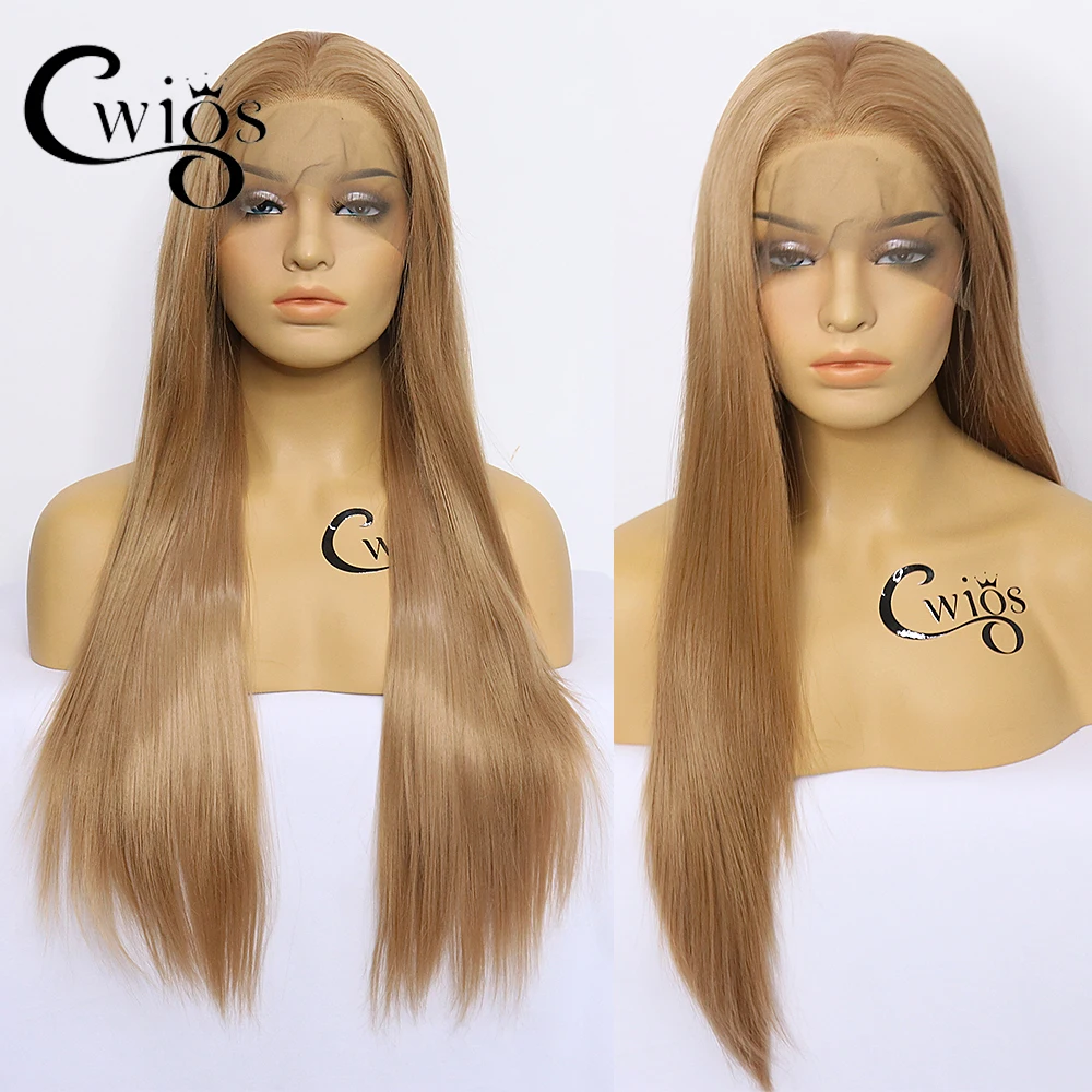 613 chestnut golden brown hair color invisible synthesis 13X4 lace front wig lady party preparation and baby hair role play