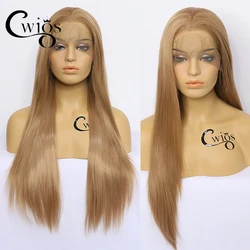 613 castanha dourada marrom cor de cabelo síntese invisível 13x4 peruca dianteira do laço senhora festa preparação e cabelo do bebê role play