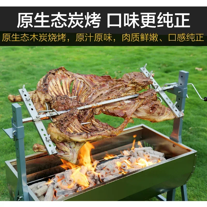 خنزير مص مشوي أوتوماتيكي بالكامل، أرجل خروف مشوية، دجاج مشوي، فرن شواء وشواية فحم للاستخدام المنزلي. المبيعات الساخنة #5