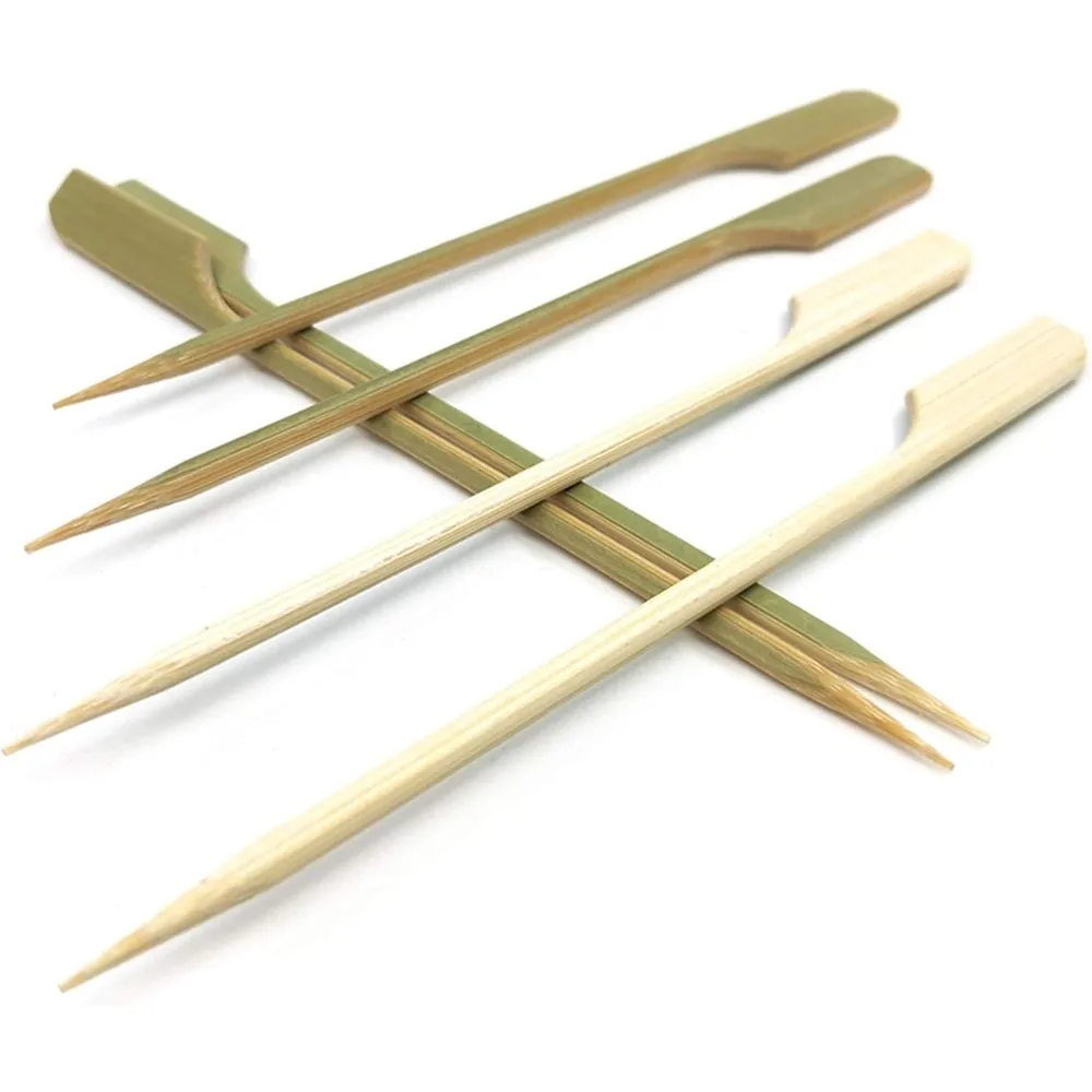 

Bamboo Paddle Picks – 3.5", for Cocktails, Appetizers & BBQ; Also in 4.7"/7"/10" (Pack of 100)