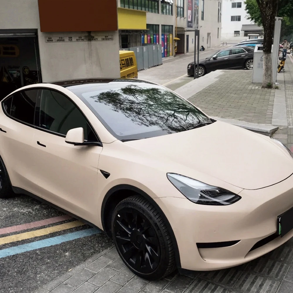 Car Sticker Matte Mocha Latte Vinyl Wrapping Film Color Change Bubble Free Film PVC Decal Car Accessories Interior Exterior