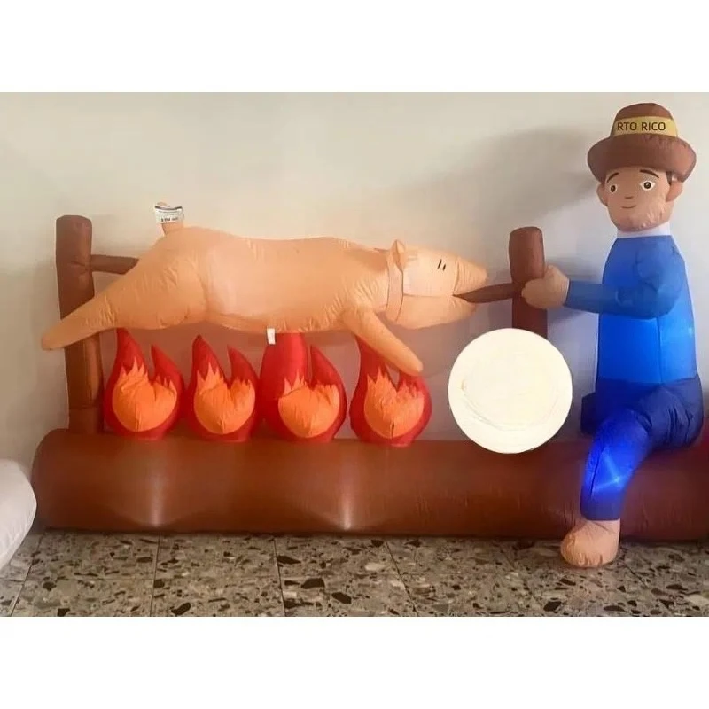 2026 Factory Custom Inflatable Christmas Building Decoration Model with Blower for Promotion