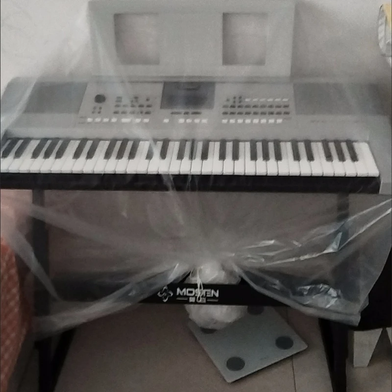 غطاء غبار البيانو، كيس تخزين بلاستيكي، مقاوم للماء، للتحريك، التعبئة، مادة البولي ايثيلين السميكة، 225 سم * 245 سم #4