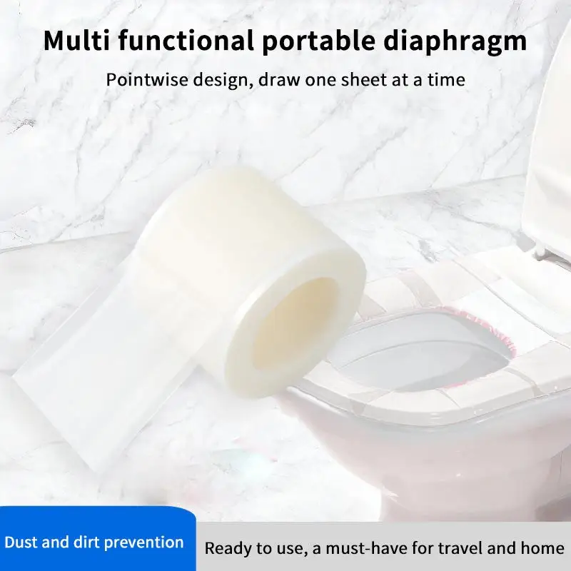 Waterproof Disposable Toilet Seat Cover Roll Hygiene Pads for Camping Business Travel Public Washrooms