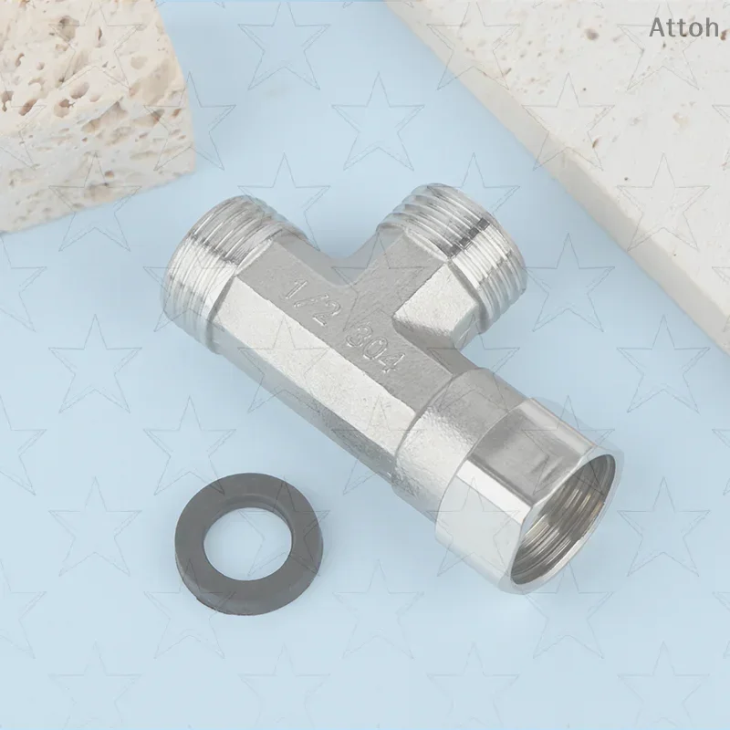 

G1/2 "Т-образный клапан, диспенсер для унитаза, переключающий клапан, трехходовой разветвитель водопроводных труб, переключающий клапан, распылитель для ванны, биде, фитинг для душа