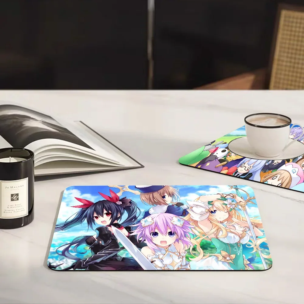 Hyperdimension Neptunia Coffee Dish Quick Drying Kitchen Absorbent Drained Placemat For Table Bathroom Kitchen Draining Pads