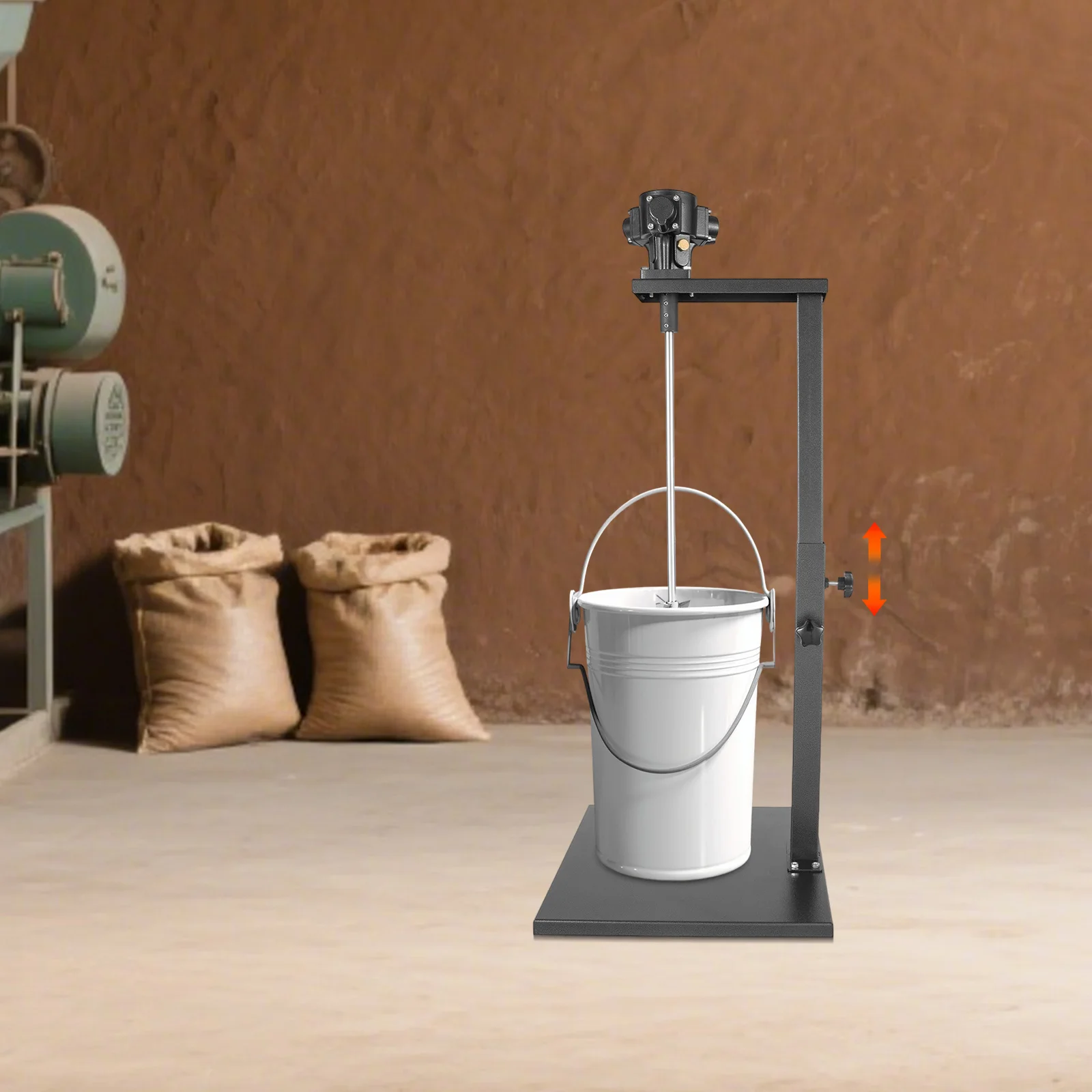 

Пневматический миксер 1/4 л.с., миксер для перемешивания 20 л/5 галлонов, бесступенчатое регулирование скорости, регулируемая высота, для смешивания различных вязкости материалов