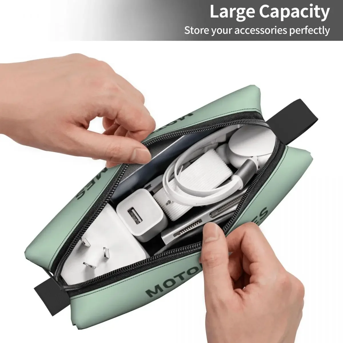 Custom Camping  Van Travel Cosmetic Bag Women Adventure Travel Car Makeup Toiletry Organizer Lady Beauty Storage Dopp Kit