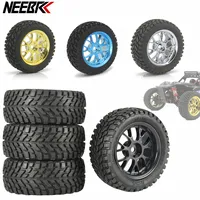 NEEBRC 1.9inch 75mm Off Road Buggy Tires Wheel 12mm Hex Hubs wheel hub for Wltoys 144001 144010 1/12 1/14 1/10 Scx10 Traxxas