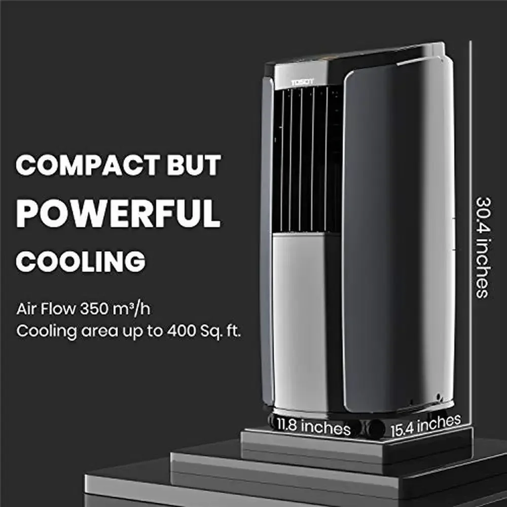 Portable Air Conditioner 10000 BTU Quiet Remote Control Fan Dehumidifier Easy Installation Silent Sleep Mode UL Certified