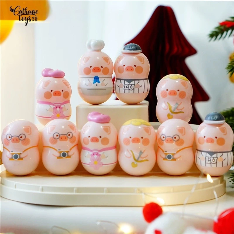 

52toys Canned Pig Lulu Classic Series Tumbler Blind Box - Handmade Trendy Desktop Ornament Versatile Gift Exquisite Collectible