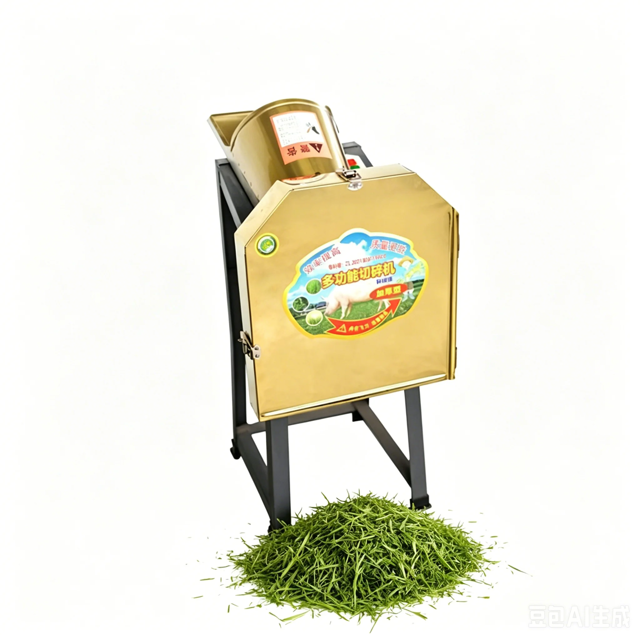 Electric Silage Chopper with High-power Pure Copper Motor High Efficiency Chaff Cutter for Chicken Duck Pig Cattle Sheep Feed