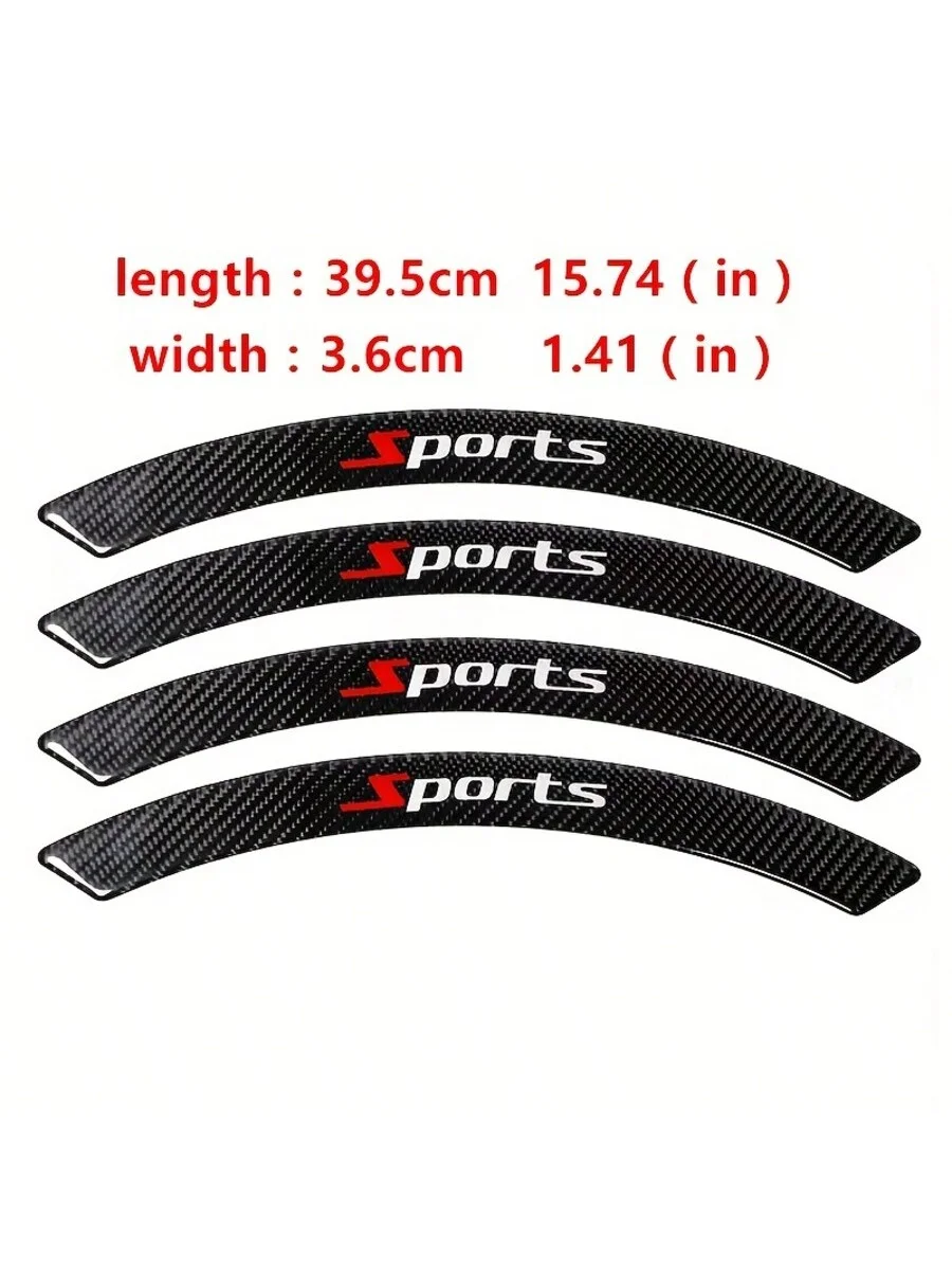 عجلة الحاجب المضادة للتصادم شرائط ملصق مزخرفة عام تعديل ألياف الكربون شرائط الزخرفية المضادة للخدش ملصق ل