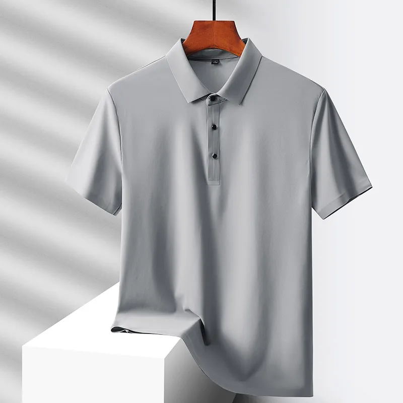 

Men's Casual Polo Shirts Cotton Polo Shirts for Men Short Sleeve High Quantity Solid Polo Men New Summer Breathable Clothing