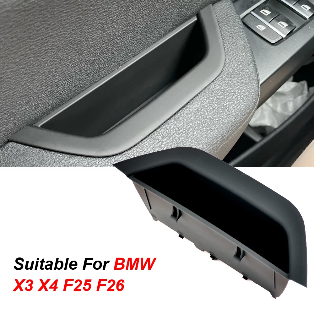 New Interior Door Pull Handle Armrest Panel Cover Storage box LHD RHD For BMW X3 X4 F25 F26 2011-2017