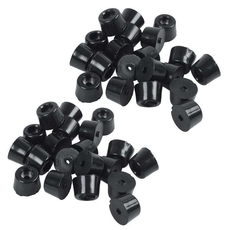 Rubber Anti Vibration Isolator Absorber Base Foot Pad 40Pcs Black