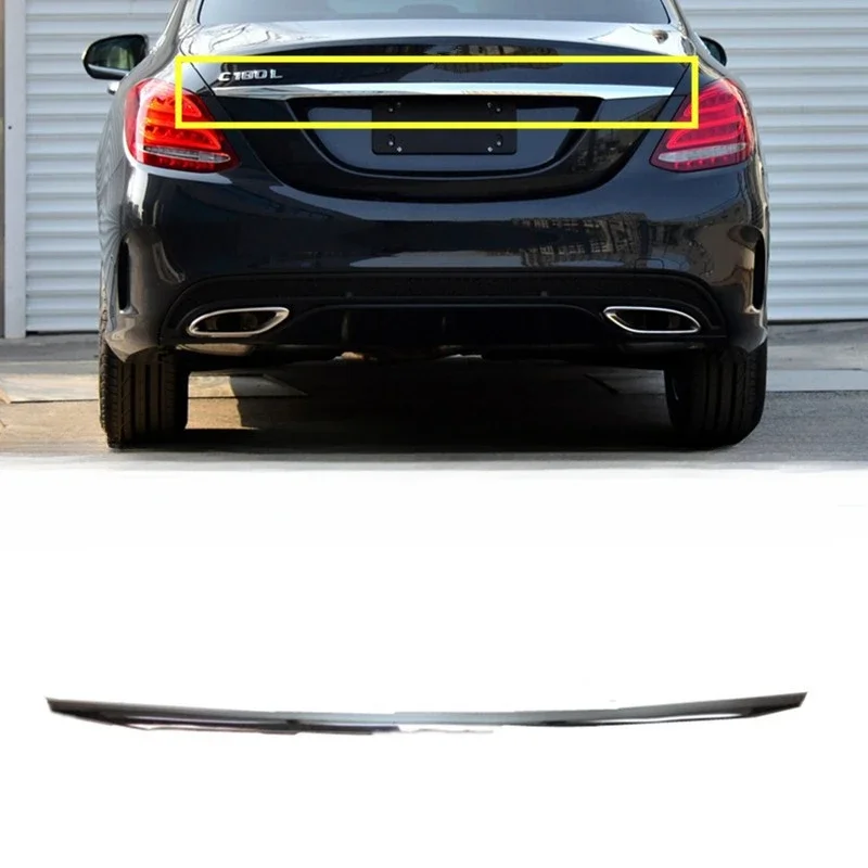 

Rear Boot Lid Trunk Chrome Trim Panel for Mercedes-Benz C-Class W205 C260 C200 C180 C300 14-21