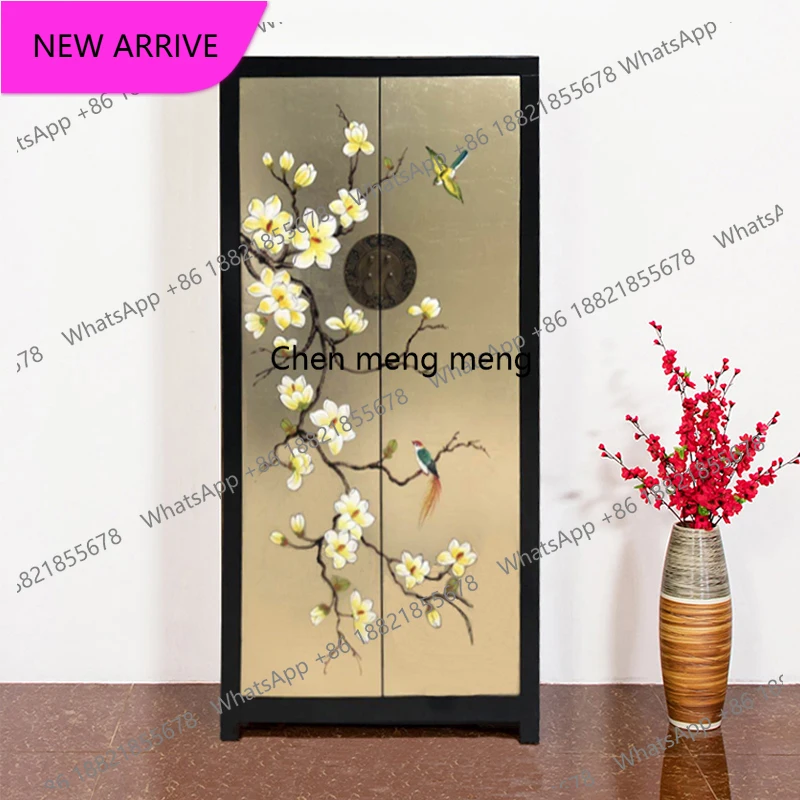 

cqy Household Bedroom Wooden Closet Luxury New Painted Storage Cabinets Closet Organizer Open Clothes Armario