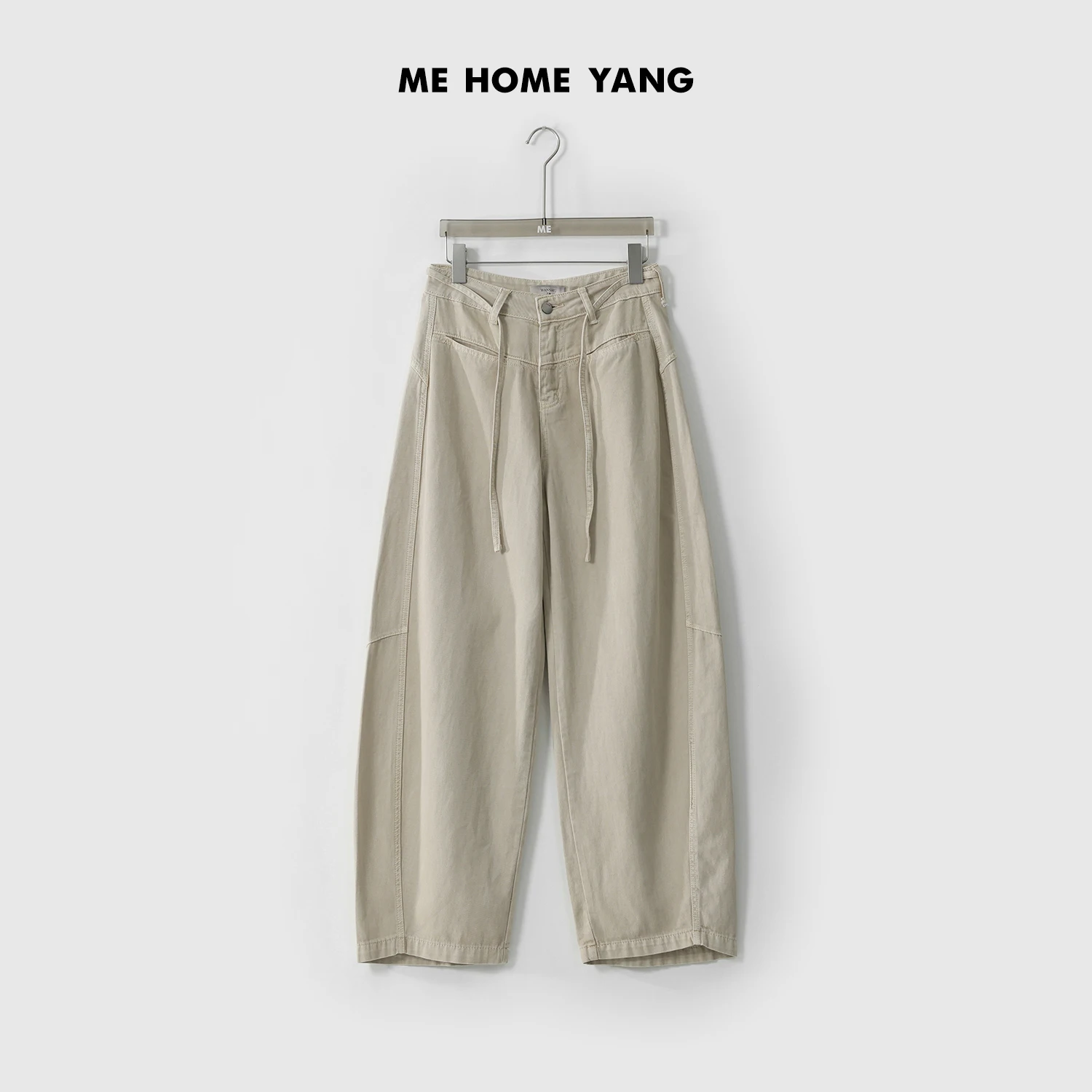 

High Waist Cotton Denim Jeans Faionable Slimming Straight Leg Pants Bone Line Split Me Home Yang M805 Spring Collection