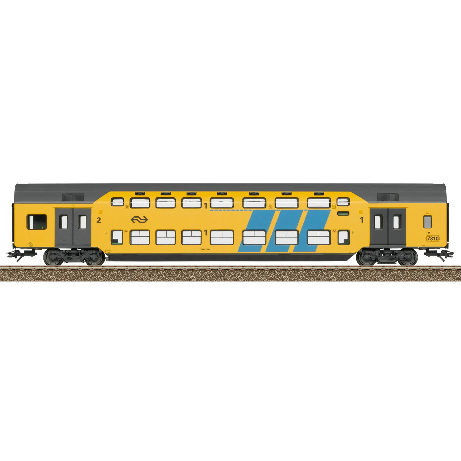 TRIX Train Model HO1/87 25160 E1700 Electric Locomotive Digital Sound Effect and 5-section Passenger Car Carriage (6 Knots)