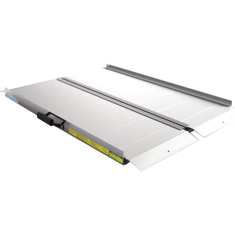 

TRAVERSE Singlefold Portable Loading Ramp Heavy Duty Aluminum Safe Non-Slip Platform with Carrying Handles, 4 Foot, Si