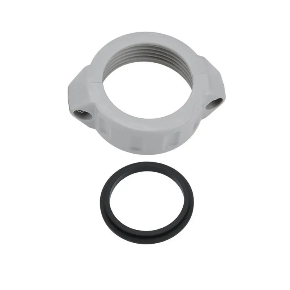 Threaded Nut Rubber Seal O Ring ABS with Washer Pump Coupling Replacement Durable Pool Pump Connector for P06574/P6H624