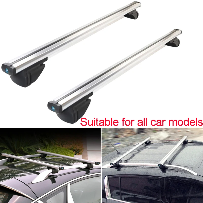 2PCS 120/130Cm Universal Car Roof Rack Waterproof  Roof basket Storage Luggage Support For SUV Roof Rack Auto Accessories