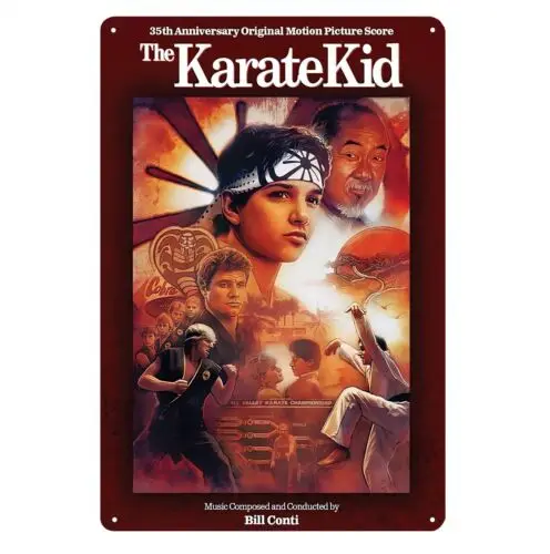 Karate Kid Movie Metal Poster Tin Sign - 20x30cm Plate