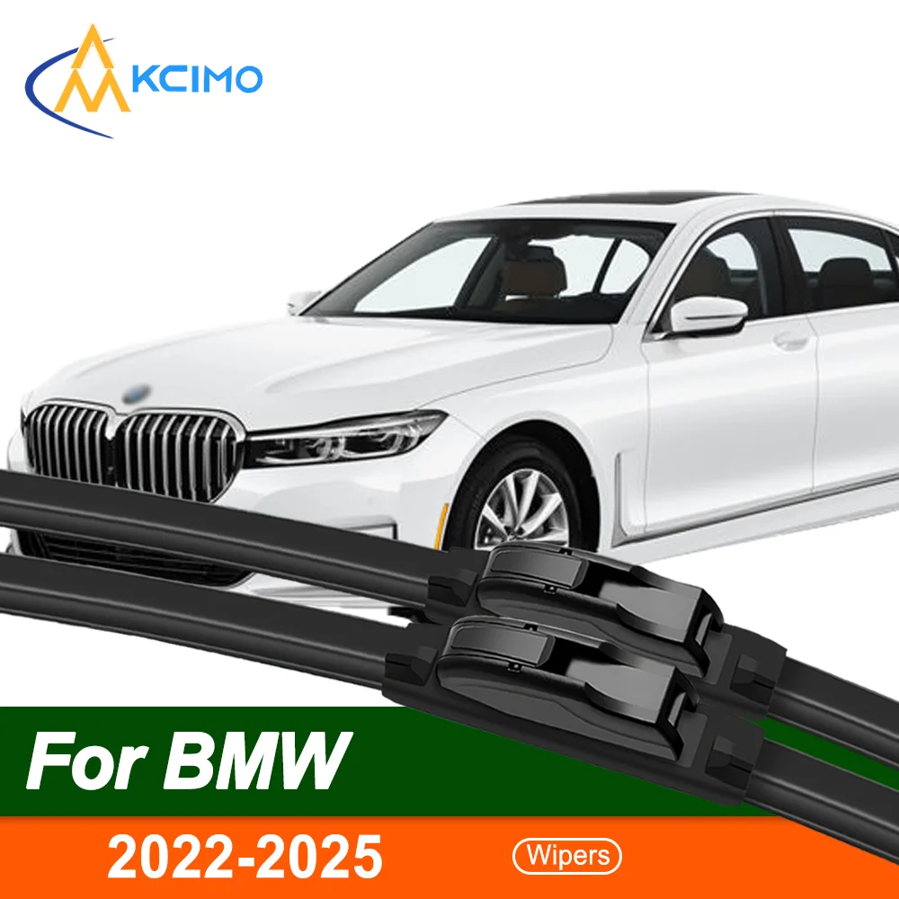 

2pcs Silent Durable Front Windshield Wiper Blades For BMW 7 Series G70 2022-2025 i7 Auto Car Windshield Wiper Accessories