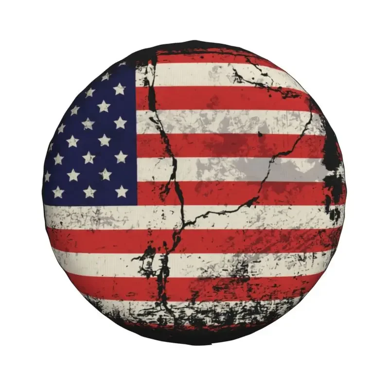 Custom Free American Flag Car Tire Cover, Protetor de Roda, Jeep, Toyota, EUA, Patriótico, 4WD, 4x4, SUV, 14 