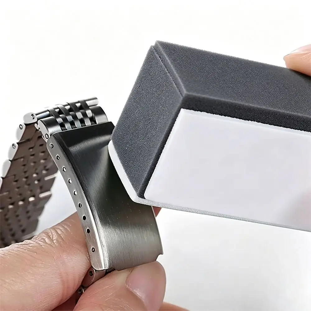 4 Sides Mesh Watch Polishing Files Premium Sanding Sponge Artwork Polishing Sponge Polishing File Block Watch Cleaner Rod
