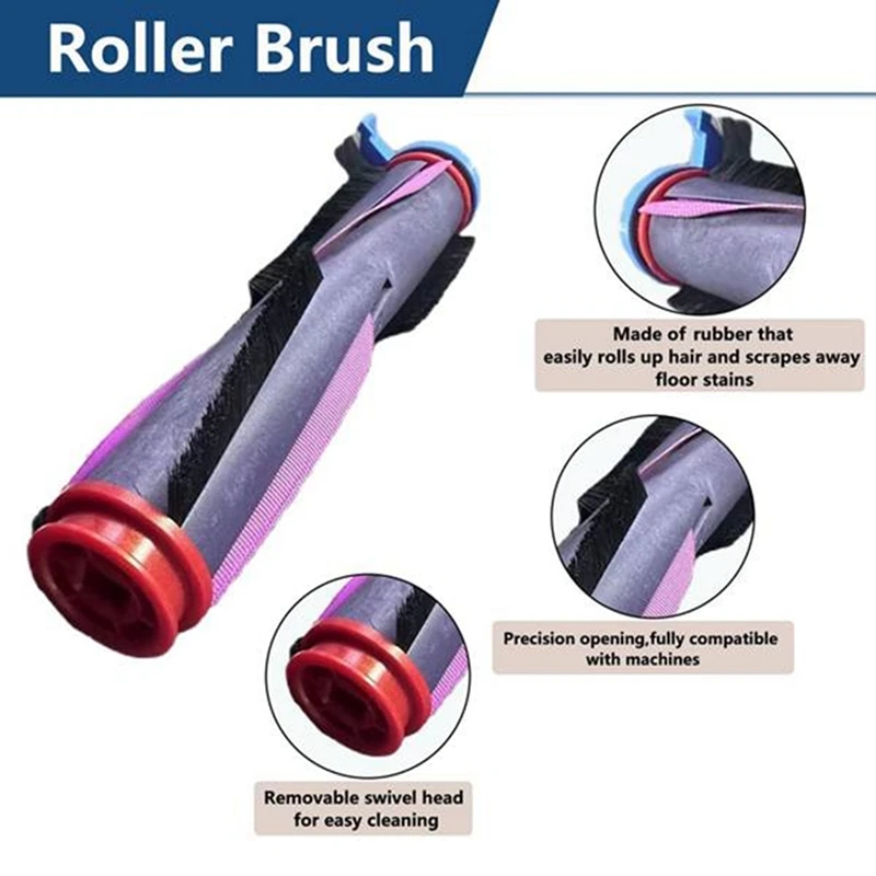 Untuk Shark RV2820ZE AV2820AE AV2800ZE RV2820YE AV2820S AV282BVEUS Vakum Sikat Sisi Utama Busa Filter Utama Bantalan Pel