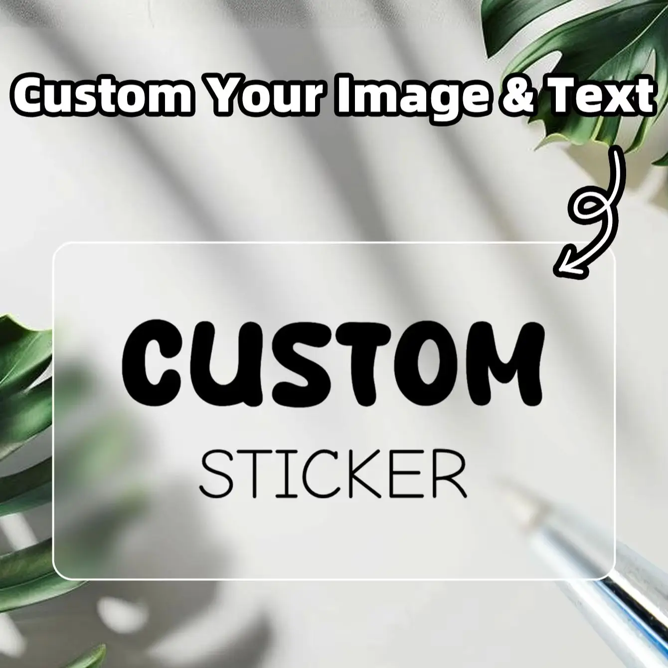 

Bulk Pack 1/40/120/240pcs Custom Rectangle Stickers Waterproof Strong for Party Label Packaging