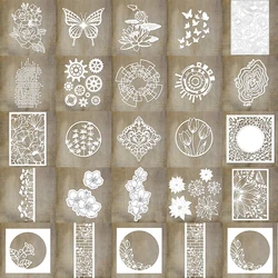 Metal Cutting Dies Elegant Flower Bush Edge Wheel Texture Nesting Circle Frame Background Die Cut for DIY Scrapbooking 2023 New