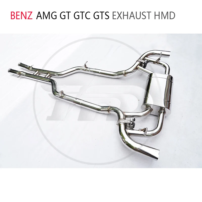 HMD Car Accessories Stainless Steel Exhaust System Catback for Mercedes Benz AMG GTC GTS GT50 Car Electronic Valve Muffler