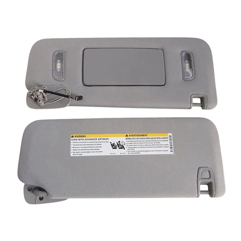 Sunshade Panel 1Pair Car Sun Visor For GMC Sierra Denali Chevy Silverado 1500 1500 2500 3500 2014-2019 Sunvisor
