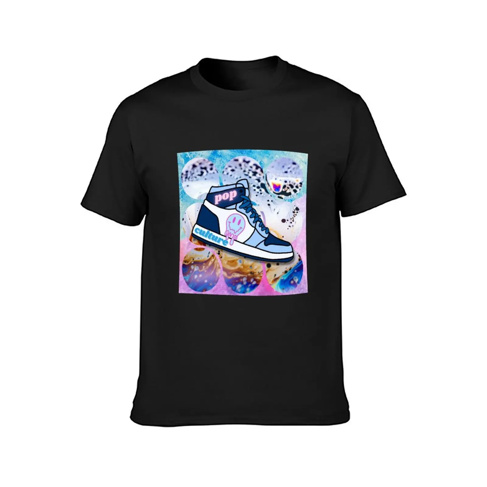 Pop Culture Sneaker Tribute Design, Beach Theme T-shirt heavyweights Aesthetic clothing mens champion t shirts