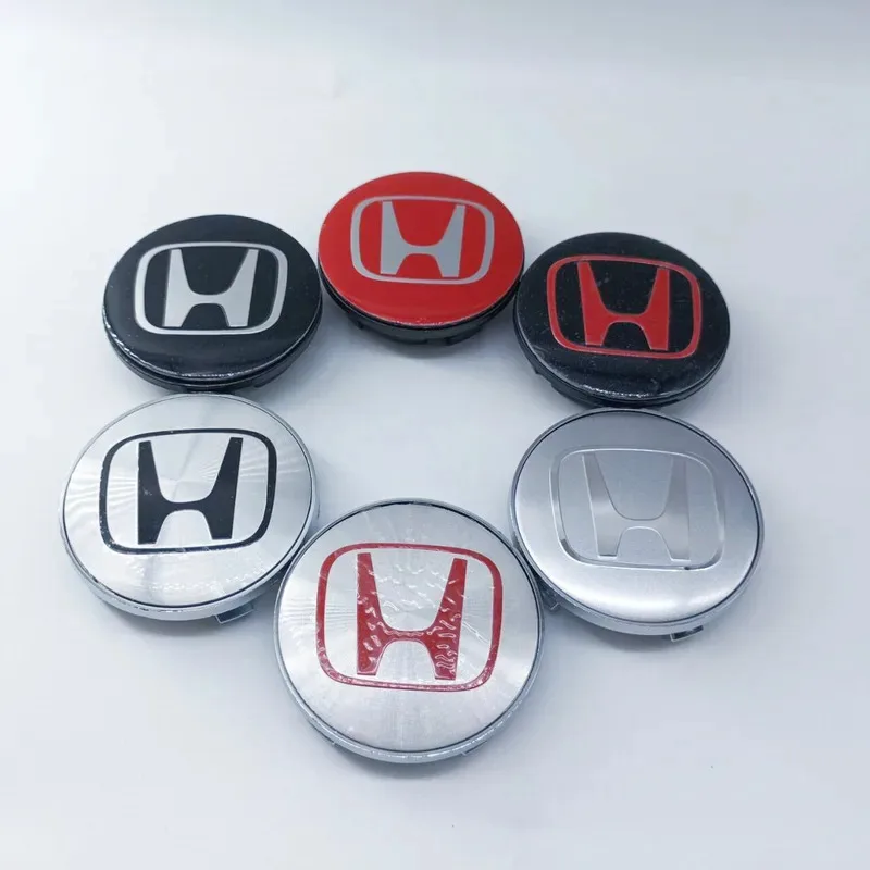 4 pièces 65mm 68mm pour Honda Mugen Pilot TypeR TypeS Insight CarStyling, enjoliveurs de moyeu de roue, accessoires de remplacement, autocollants