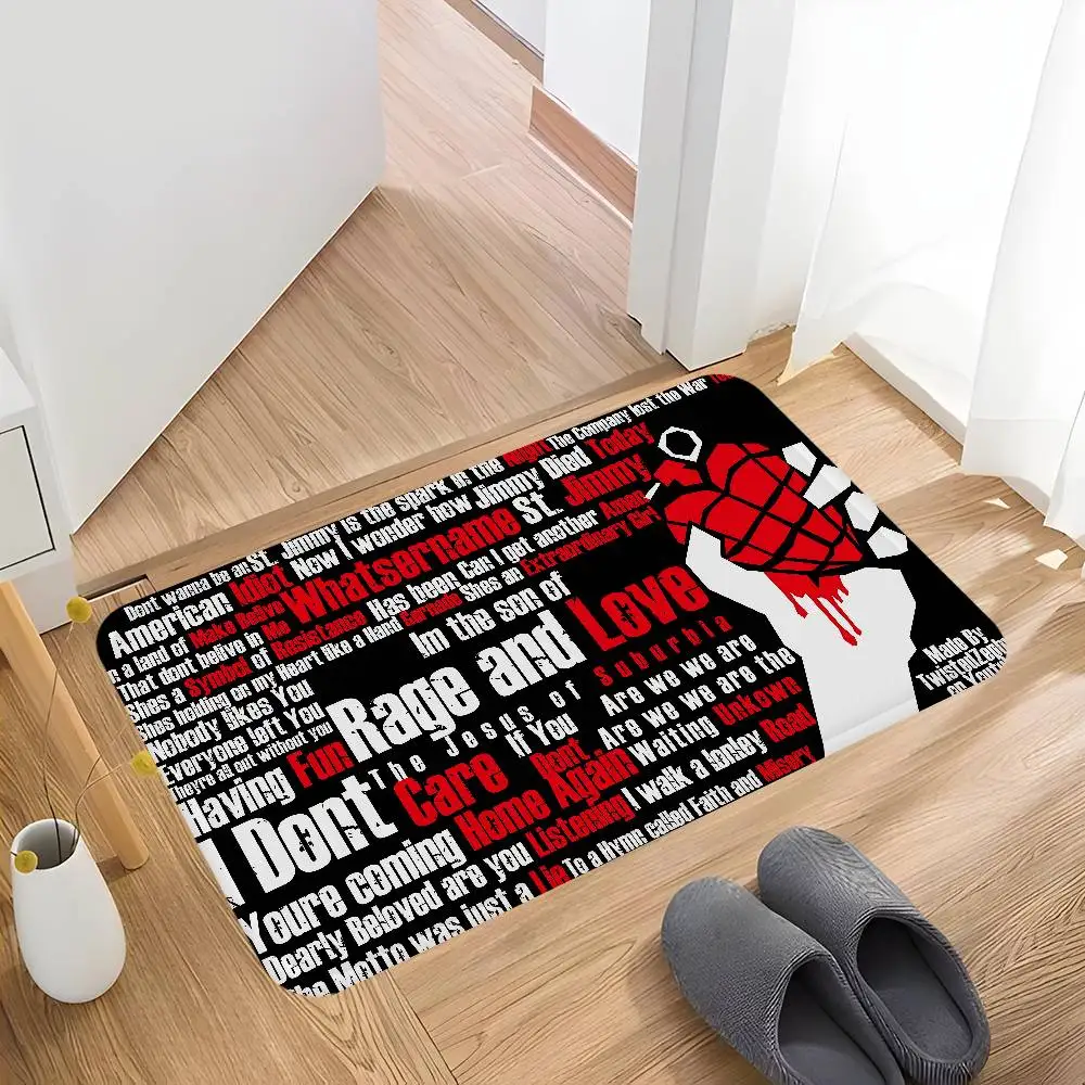 Tappetini per camera Green Day Music Rock Band Tappeti per la casa stampati per balcone moderno antiscivolo più economici