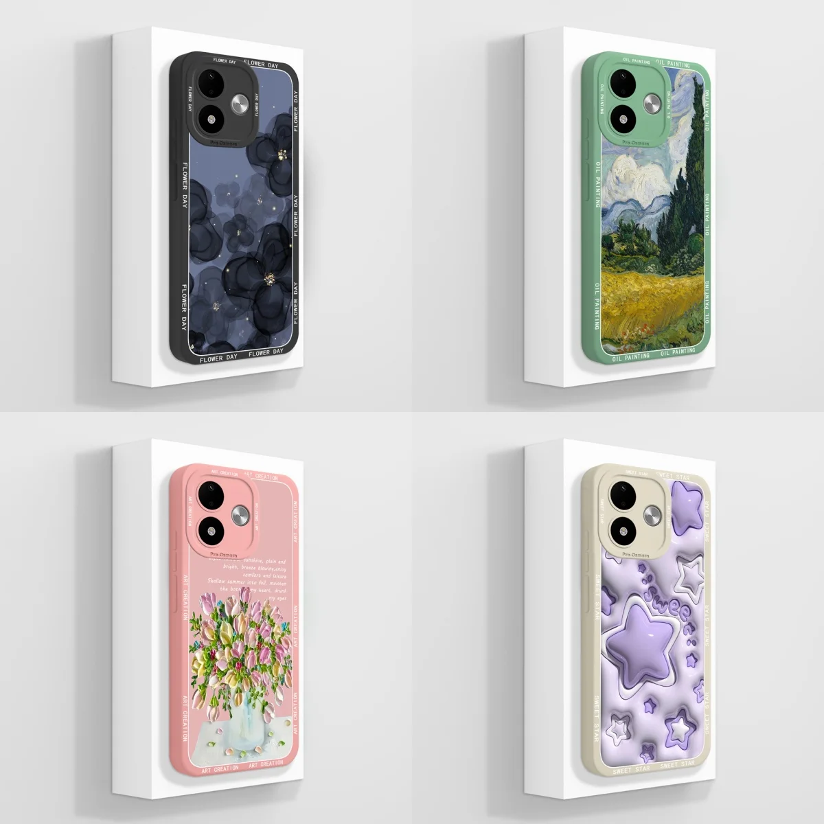 Hülle für Xiaomi Redmi Note 17 Pro Lila Stern Blumenmuster Antifouling Trendige Schutzhülle für Redmi Note17 Pro 5G Coque Funda