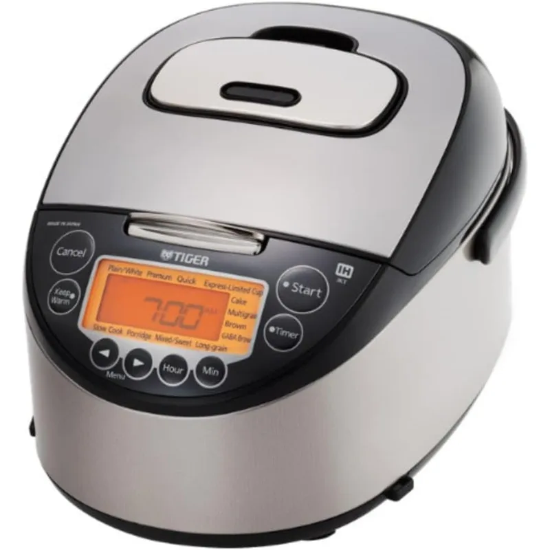 

Multi-Functional Induction Heating (IH) Electric Rice Cooker with 12 Cooking Settings (Silver Black)