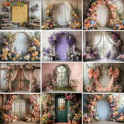 Mocsicka Backdrop Photography Arch Flower Wall Background Girl Birthday Wedding Party Decor Photobooth Newborn Baby Photo Studio